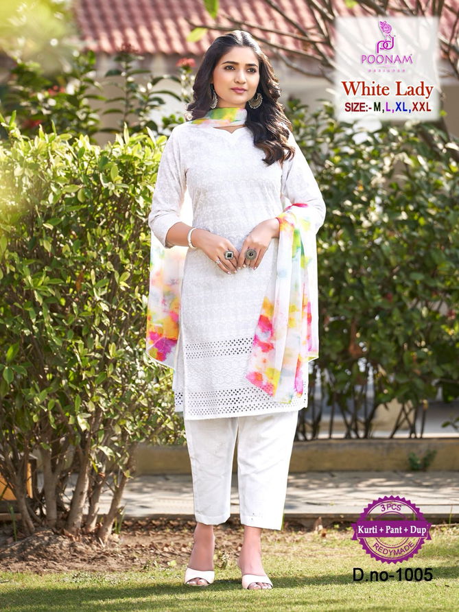 White Lady By Poonam Cotton Readymade Suits Catalog